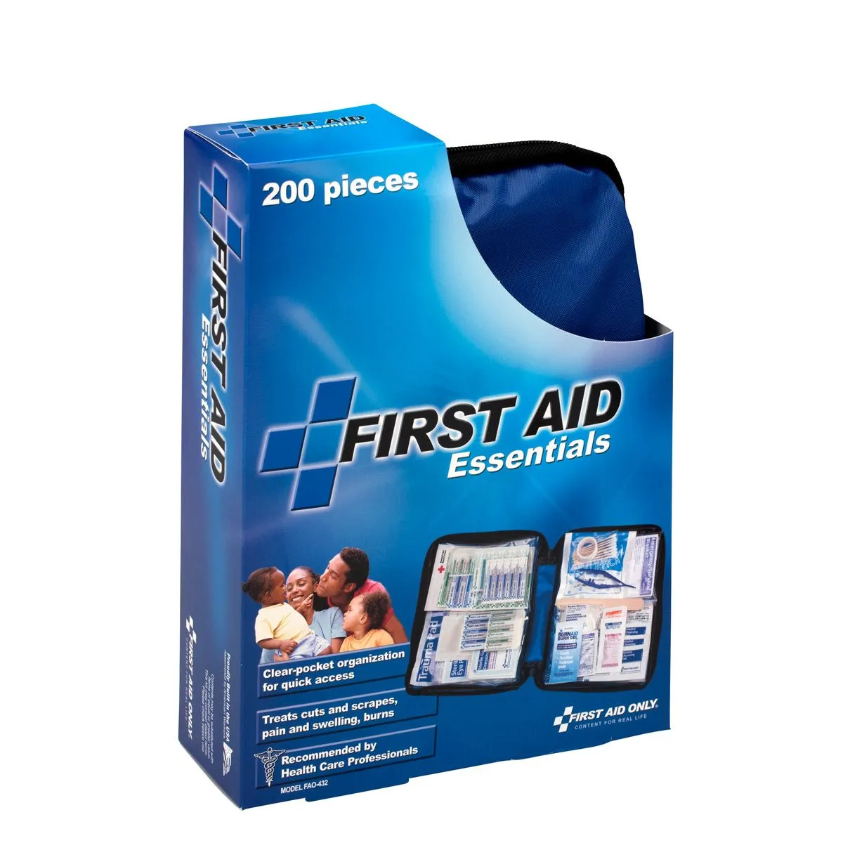 Essentials First Aid Kit, 199 Piece, Fabric Case
