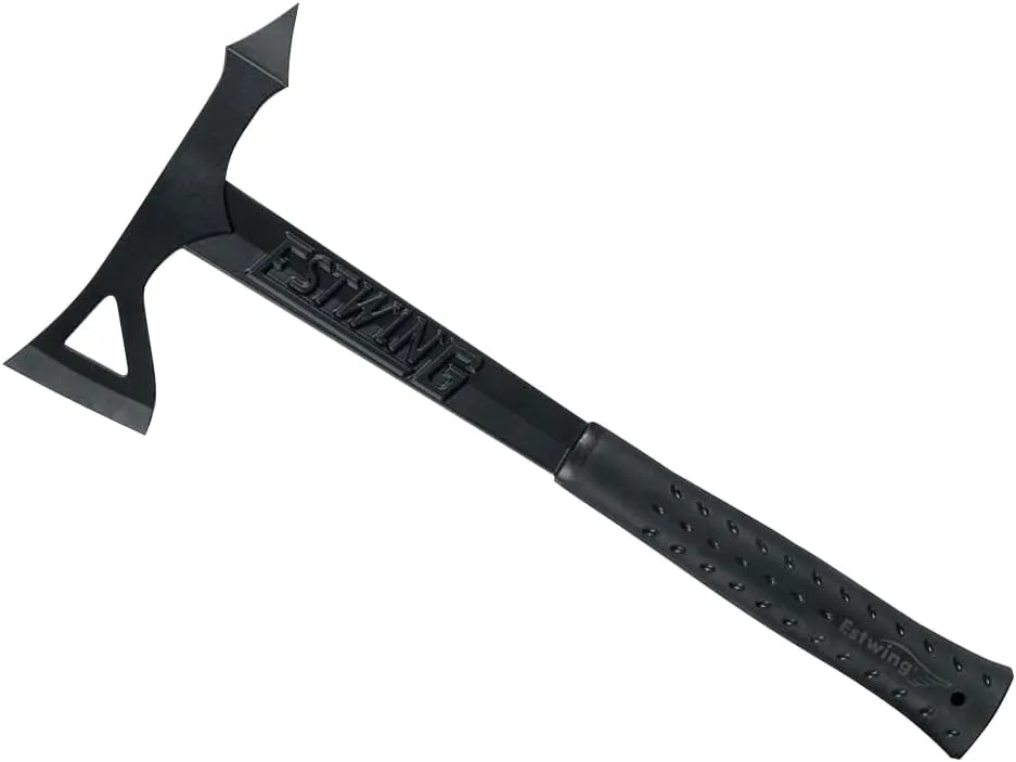 ESTWING Tomahawk Axe - 16.25" Lightweight Hatchet with Forged Steel Construction & Shock Reduction Grip - EBTA, Black