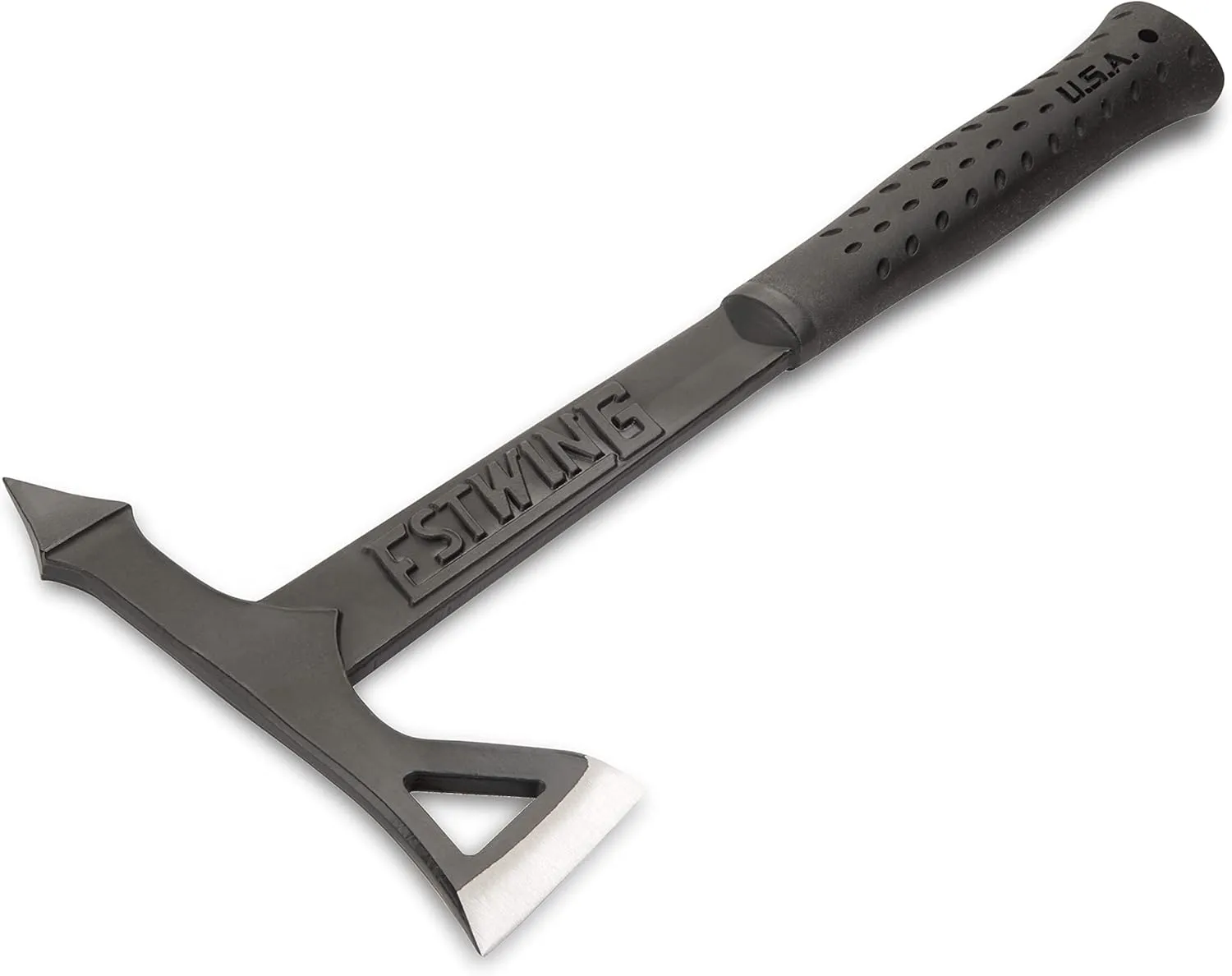 ESTWING Tomahawk Axe - 16.25" Lightweight Hatchet with Forged Steel Construction & Shock Reduction Grip - EBTA, Black