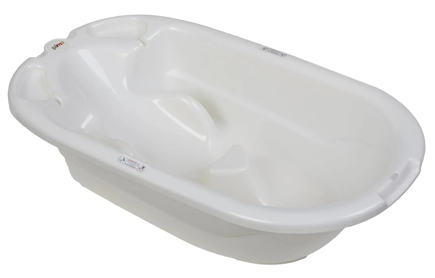 EuroBath 2-Stage Baby Bath Tub, White - Large, Long Lasting Baby Essentials, Must-Have Baby Bathtub, Newborn Essentials, Infant Bathtub & Baby Care Products for Registry
