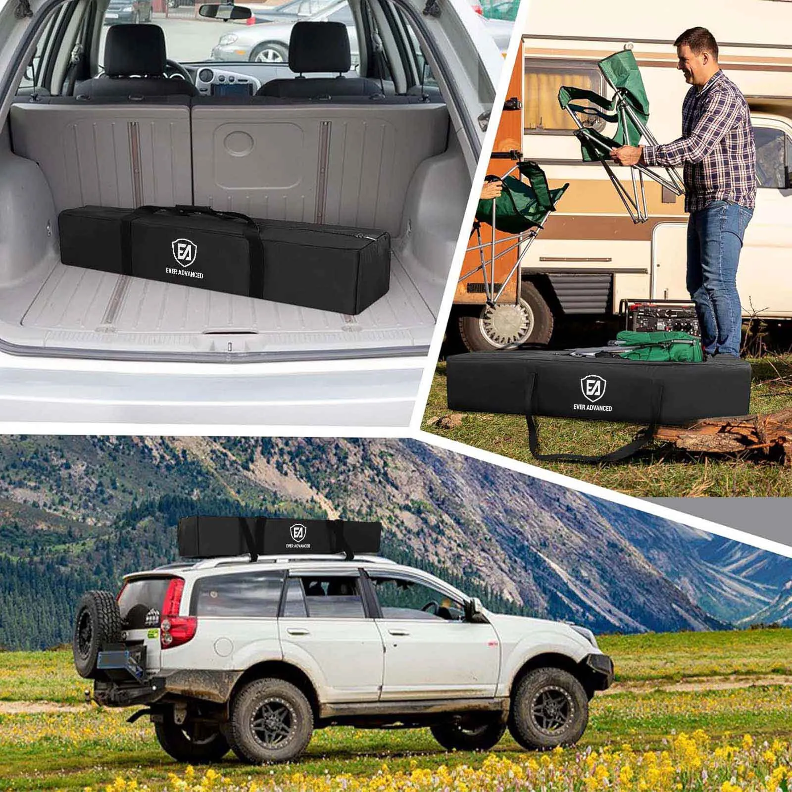 EVER ADVANCED Folding Tent Storage Carry Bag