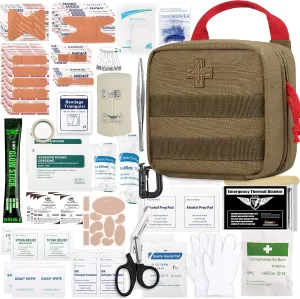EVERLIT Tactical First Aid Kit - 180 Pieces for All Emergencies