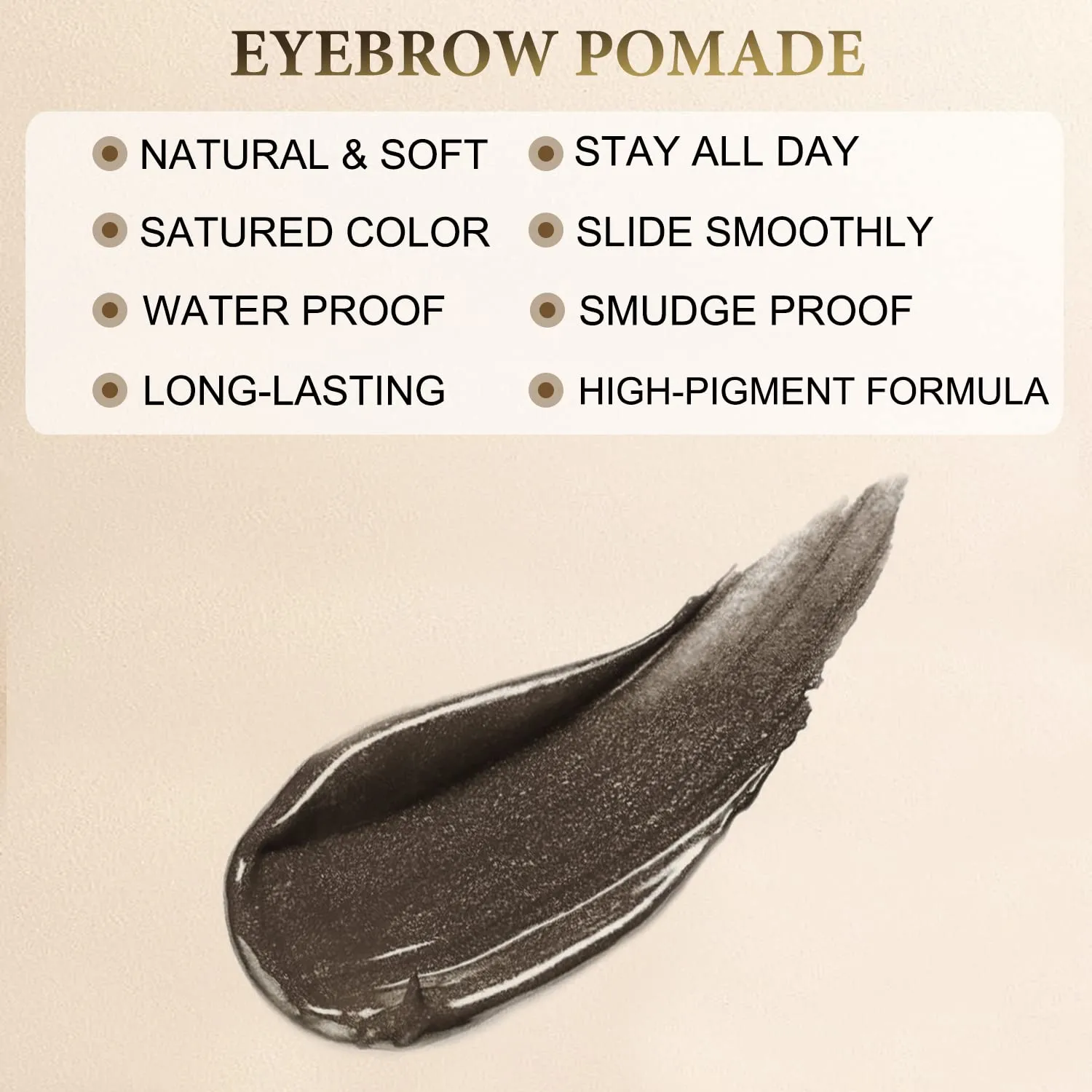 Eyebrow Pencil Makeup Kit, with Waterproof 2-IN-1 Microblading Eyebrow Pen, Eyebrow Pomade, Eyeliner and Dual-ended Eyebrow Brush, Brow Pencil Kit for Natural Eyebrows - Medium Brown