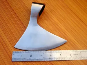 Famous Battle BRITANNICA Custom Hand Made HIGH Carbon Steel Tomahawk Viking Axe Head with Leather Sheath