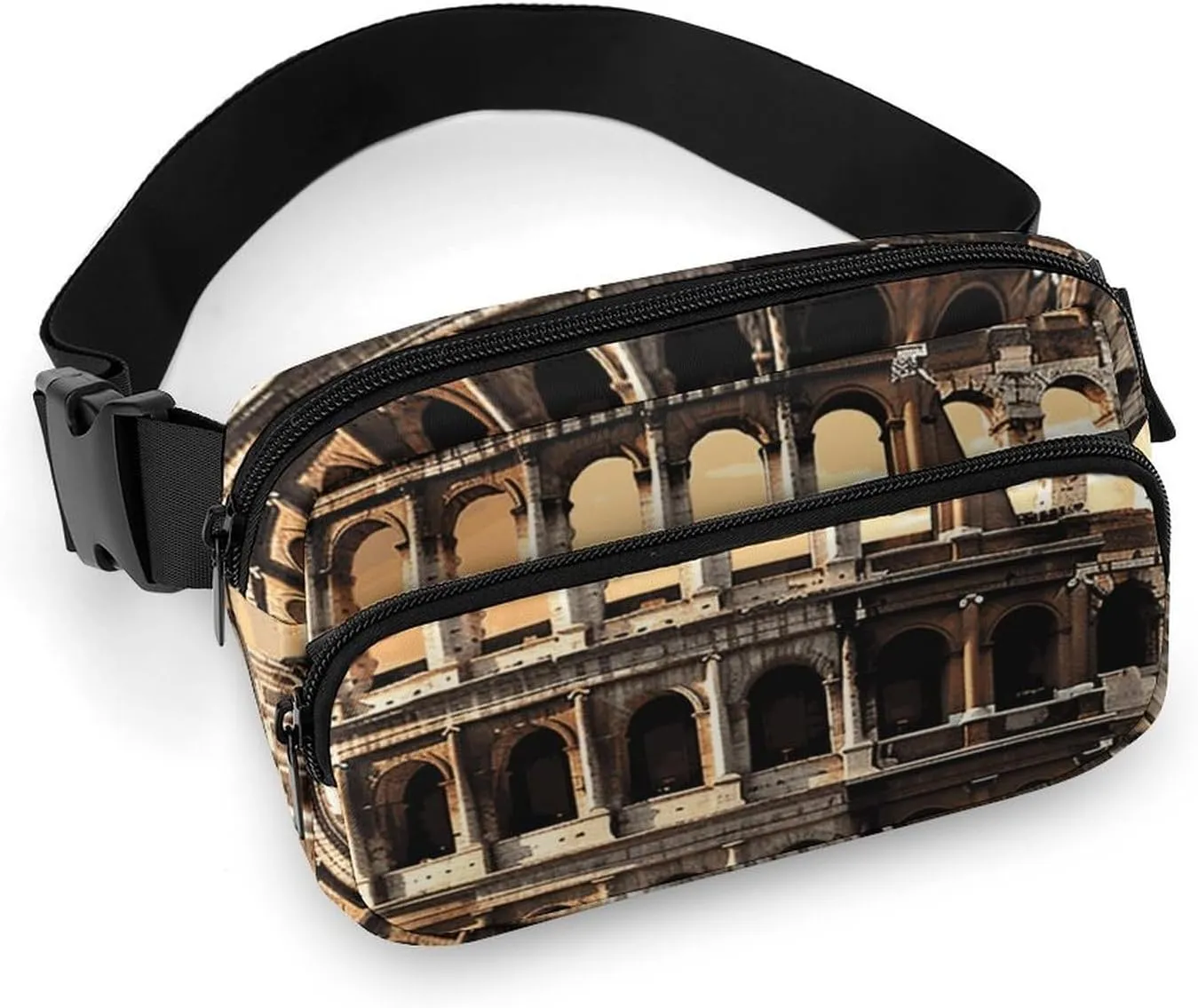 Fanny Pack for Women Men Waist Bag Crossbody Bags Ancient Colosseum Belt Bag for Travel Running Hiking