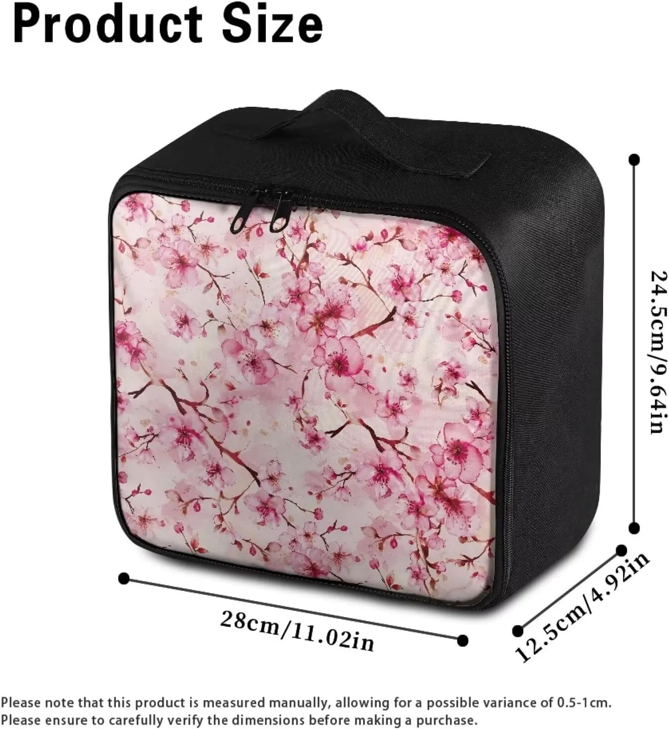 First Aid Bag Empty Travel Medicine Bag Cherry Blossoms Medical Bag Empty Medium Empty Emergency Trauma Kit Organizer Bag for Hiking, Camping, Car, Travel, Home and Outdoor Pink