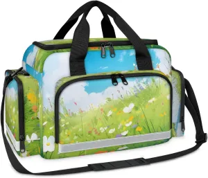 First Aid Bags Empty, Dreamy Sunflower Emergency Bag First Aid Kit Multiple Compartment Kit Carrier On Call Trauma Bag For Paramedics Emergency Medical Supplies Kit