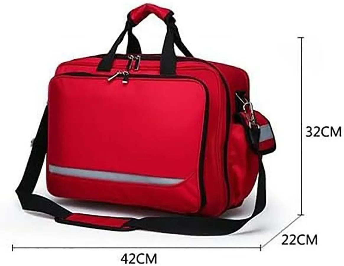 ,First Aid Bags Empty - First Responder Bag for Trauma, Professional Multiple Compartment Kit Carrier for Emergency Medical Supplies(A)