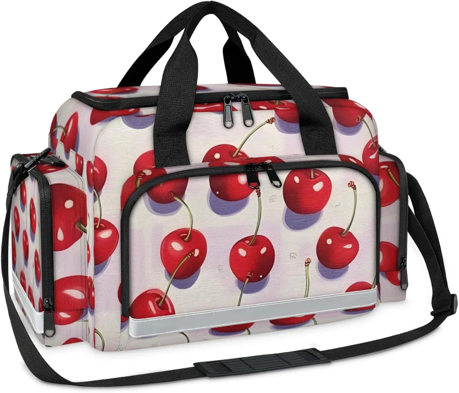 First Aid Bags Empty, Sweet Cherry Emergency Bag First Aid Kit Multiple Compartment Kit Carrier On Call Trauma Bag For Paramedics Emergency Medical Supplies Kit