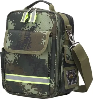 First Aid Kit Bag - Reflective Bag Design - First Responder Bag Trauma Backpack Empty for Travel, Home, Office, Car, Camping, Workplace(Camouflage)