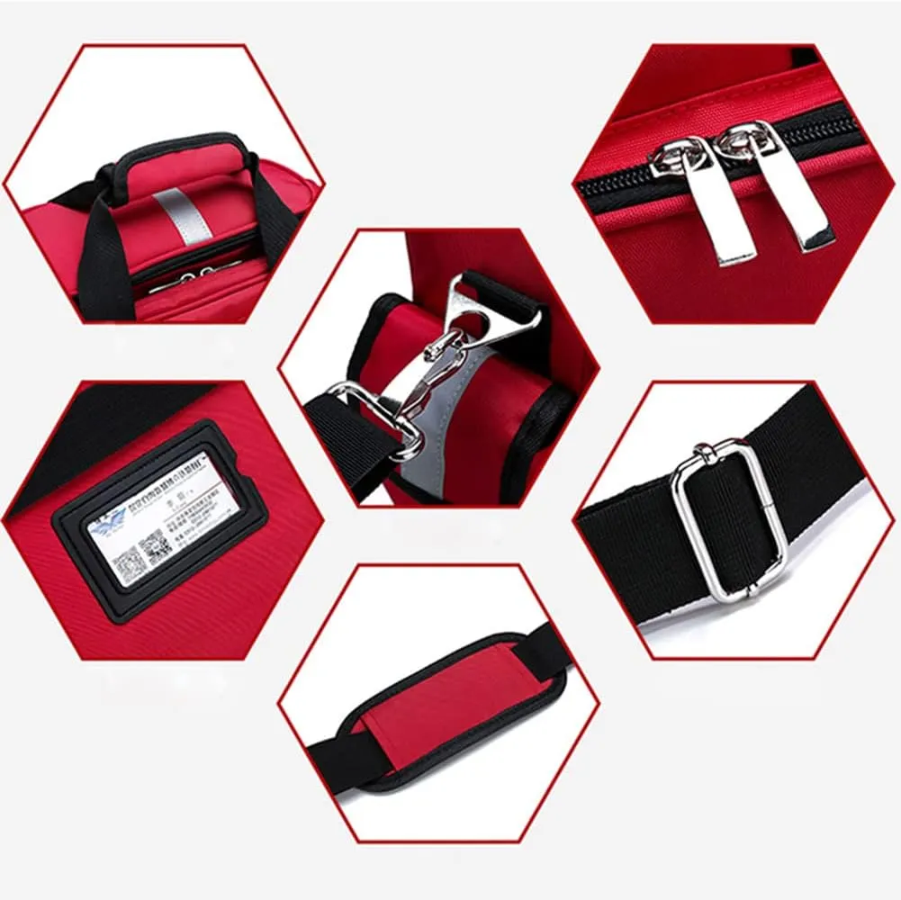 First Aid Kit Compact Trauma Medical Bag First Responder Bag Empty for Any Emergencies - Ideal for Home, Office, Car, Travel, Outdoor, Camping, Hiking, Boating