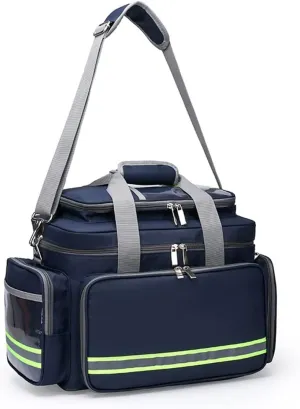 First Aid Kit Multiple Compartments Lightweight Emergency Responder Trauma Bag - Great for Home, Outdoors, Office, Car, Travel, Camping, Hiking, Boating