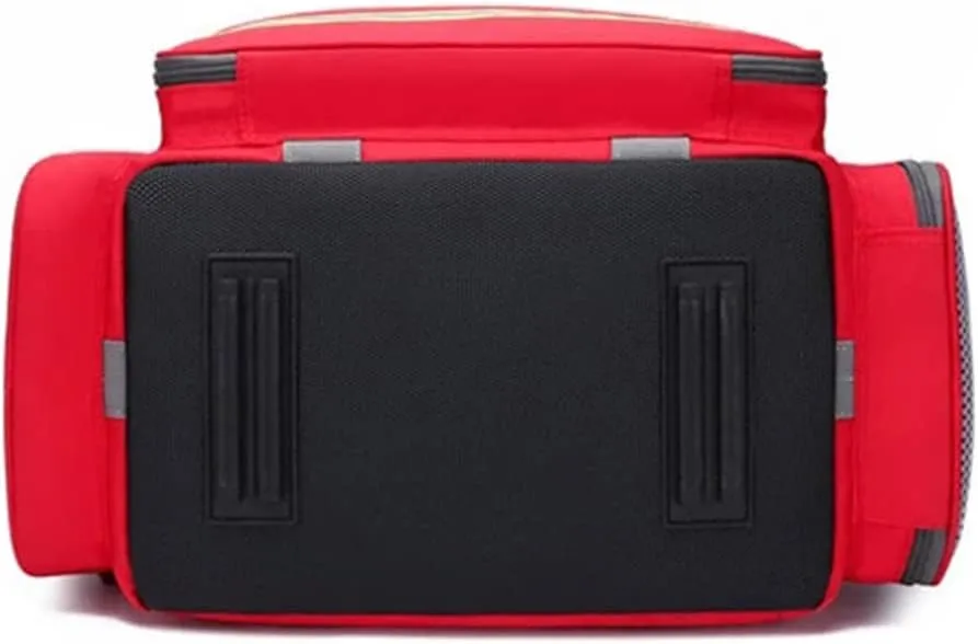 First Aid Kit Multiple Compartments Lightweight Emergency Responder Trauma Bag - Great for Home, Outdoors, Office, Car, Travel, Camping, Hiking, Boating(Red)