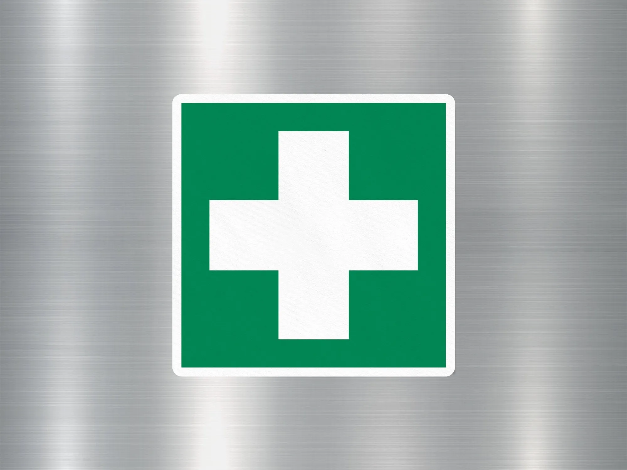 First Aid Sign Sticker