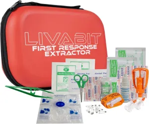 First Response Portable Hiking Pump Kit - CPR Venom Safety Tool Kit - Snake Bite Kit, Bee Sting Kit - First Aid Safety Kit for Outdoor Emergency for Hiking, Camping, Backpacking