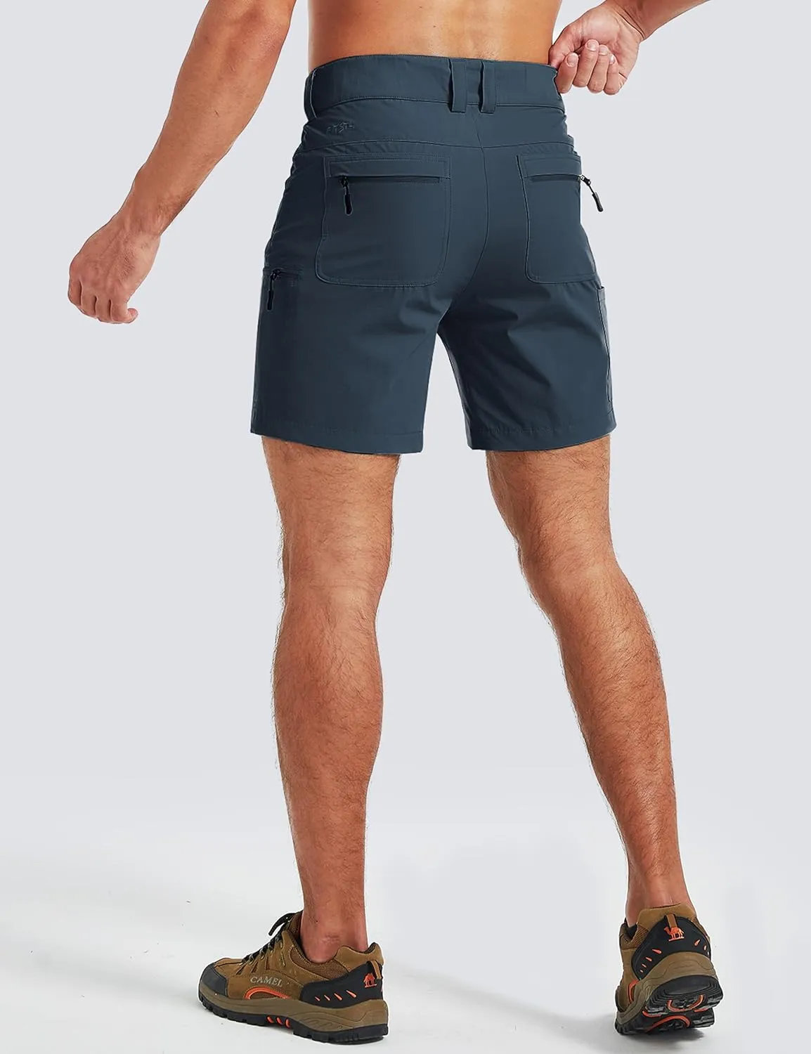 FitsT4 Sports Men's Hiking Cargo Shorts 7 Inch Inseam Quick Dry Outdoor Golf Shorts Casual Work Fishing with 6 Pockets