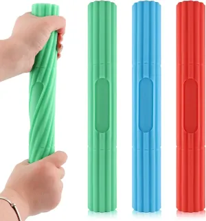 Flex Bar for Tennis & Golfers Elbow Therapy - 3 Resistance Levels, Relieve Tendonitis, Wrist & Forearm Pain, Improve Grip Strength | 3-Pack Physical Therapy Bar for Athletes, Rehab & Home Use