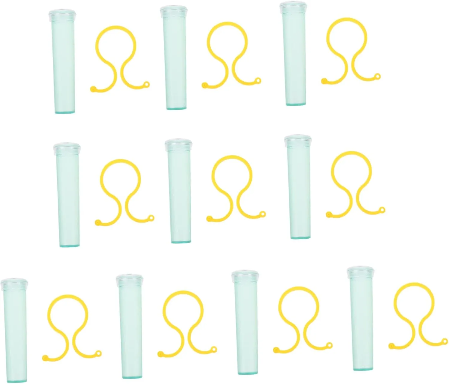 Floral Tubes for Fresh Flowers 100 Sets Leakproof Green Flower Water Preservation Tubes Random