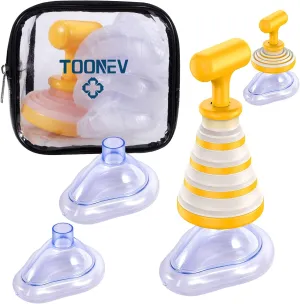 Foldable Anti Choking Rescue Home Emergency Device for Kids Adults and Elderly, Portable Airway Suction Management with Multi Mask,First Aid Kits Alternative to Heimlich Assist Device