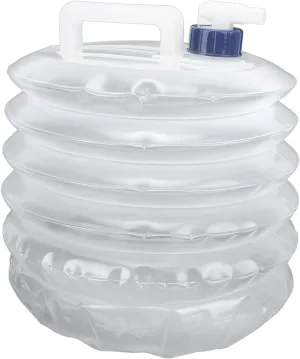 Foldable Water Container, Collapsible Water Container with Spigot, Portable Water Storage Jug Carrier, Fit for Outdoor Camping, Hiking, Climbing (15L)