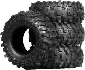 for TRX4M for SCX24 for AX24 1/18 1/24 RC Crawler Car Upgrade Parts Accessories 4pcs 51mm 1.0 Soft Rubber Wheel Tire Mud Tire RC Car Repair Kit