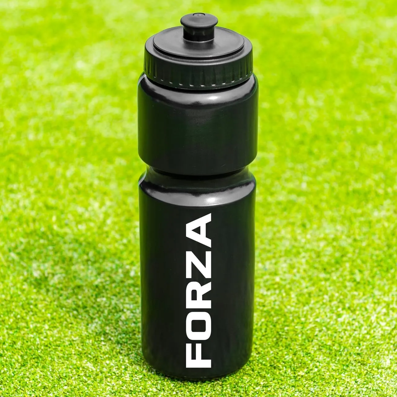 FORZA Team Sports Water Bottles | 25oz Capacity with Portable Carry Bag or Foldable Carrier - BPA-Free Plastic for Hydration on the Go (Carry Bag, Black)
