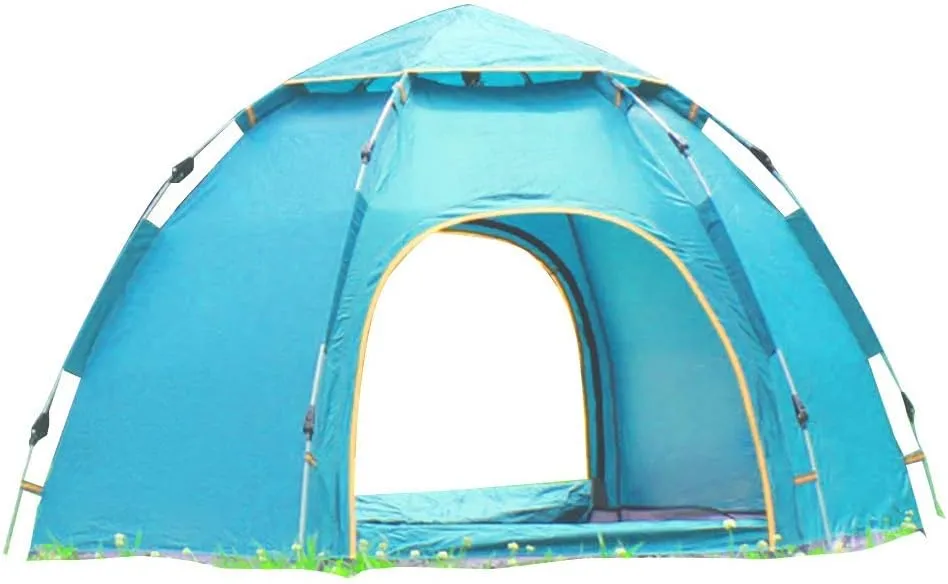 Four Seasons Family Camping Tent for 3-4 Persons, Pop Up Tent Waterproof Sun Shade Anti UV Easy Set Up for Beach/Hiking/Backpacking/Fishing Instant Sun Shelter Hopeful