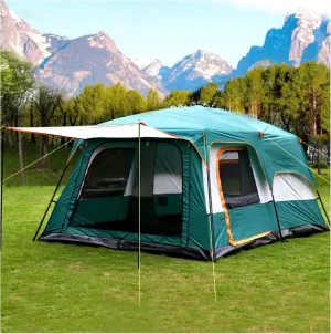 Frame Tent 5 to 8 People Quick Build,Ventilated Tent with Porch Firm and Stable Tent with Porch for Family,Outdoor,Hiking and Mountaineering
