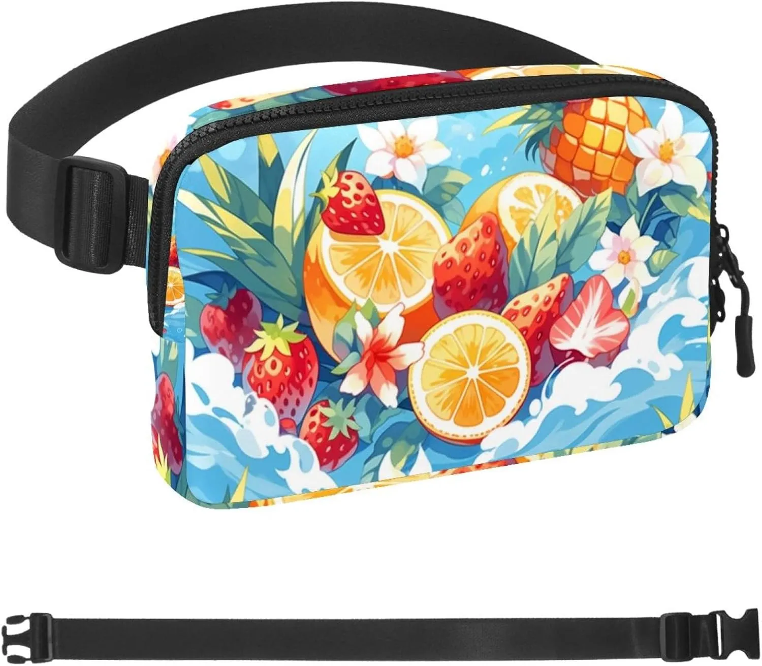 Fresh Summer Fruits-1289 Belt Bag for Men and Women Fanny Pack,Belt Bag with Adjustable Strap,Fashion Crossbody Everywhere Belt Bag for Travel Outdoors Running Hiking