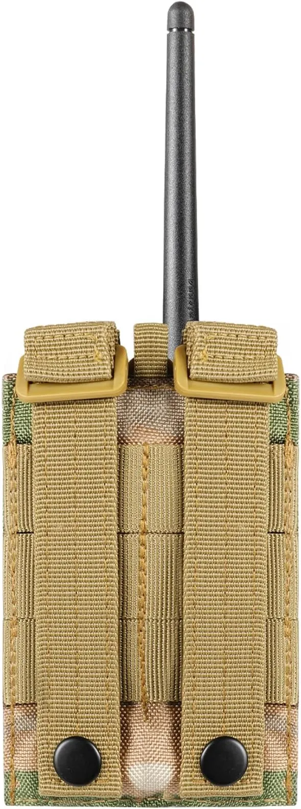 FRTKK Tactical Radio Holder Radio Holster Molle Radio Pouch Universal Radio Case Military Heavy Duty Radio Bag for Police Firefighter Two Ways Walkie Talkies Vest