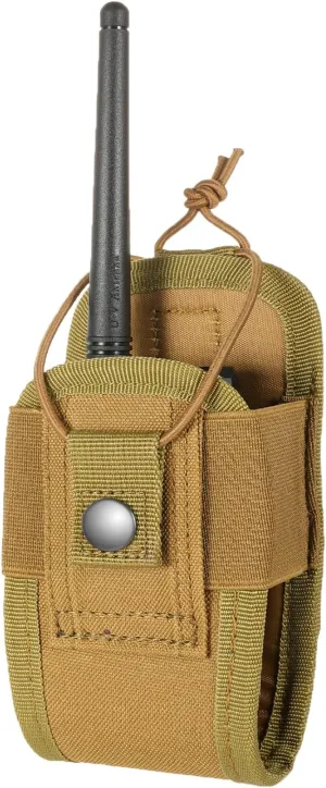 FRTKK Tactical Radio Holder Radio Holster Molle Radio Pouch Universal Radio Case Military Heavy Duty Radio Bag for Police Firefighter Two Ways Walkie Talkies Vest