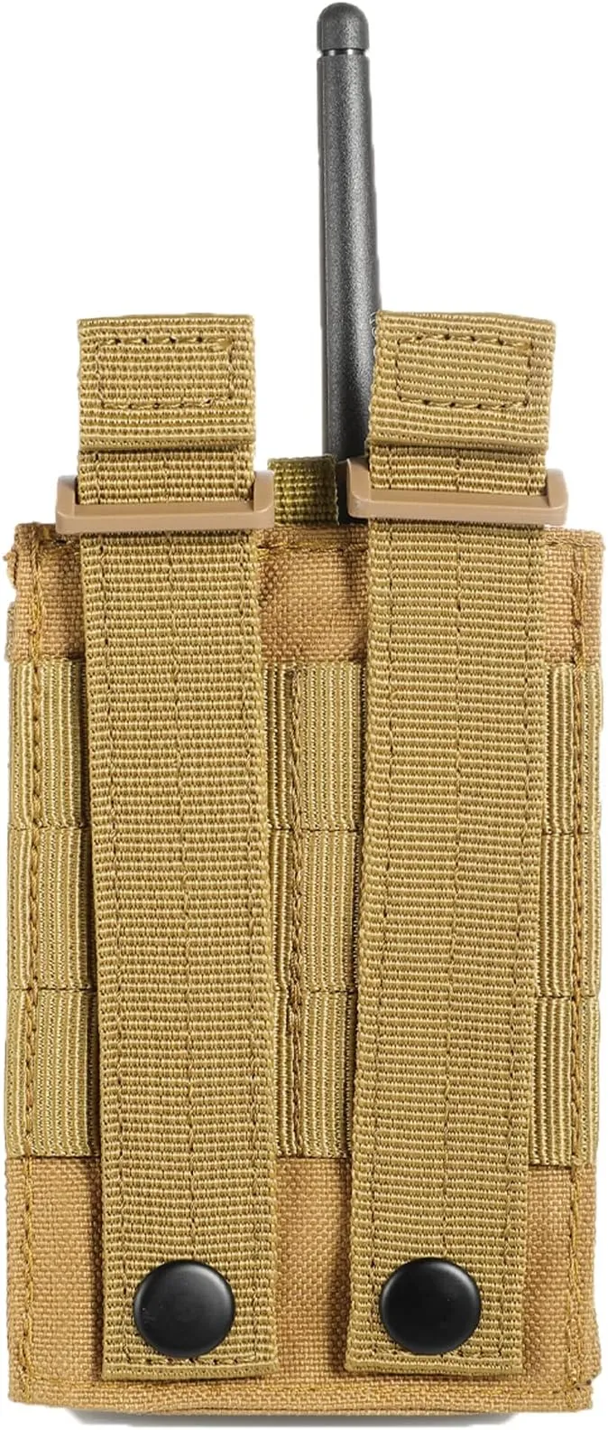 FRTKK Tactical Radio Holder Radio Holster Molle Radio Pouch Universal Radio Case Military Heavy Duty Radio Bag for Police Firefighter Two Ways Walkie Talkies Vest
