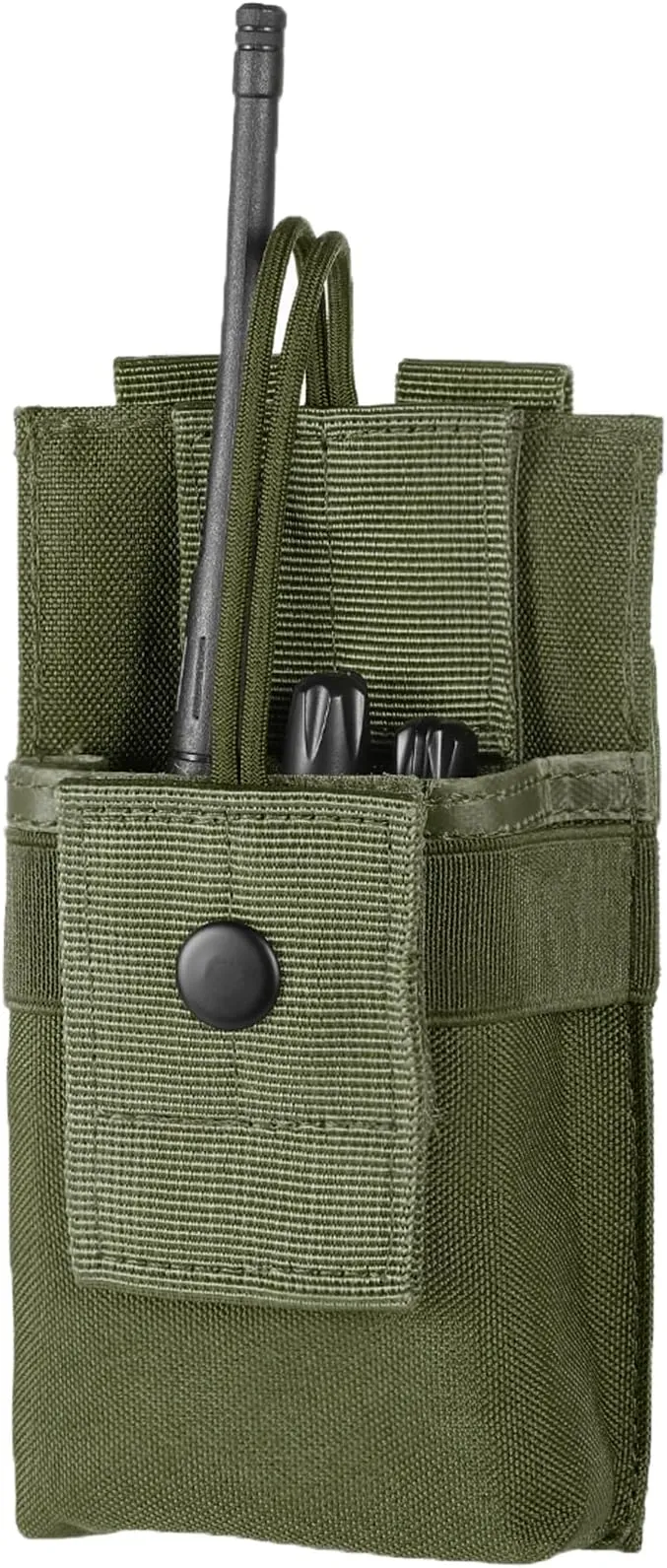 FRTKK Tactical Radio Holder Radio Holster Molle Radio Pouch Universal Radio Case Military Heavy Duty Radio Bag for Police Firefighter Two Ways Walkie Talkies Vest