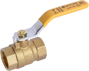 Full Port Forged LF Brass Ball Valve With Female Thread NPT Connector，150 PSI WSP / 600 PSI WOG. (1 Inch)