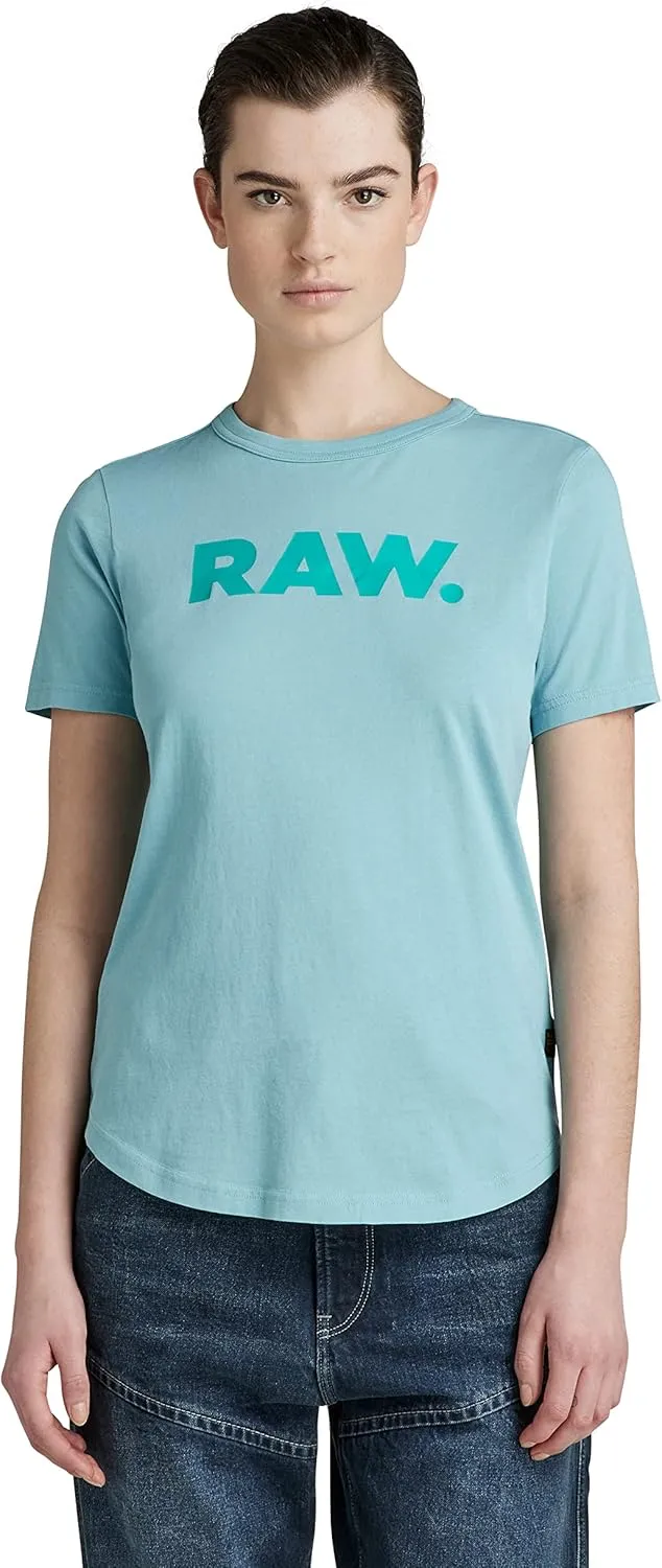 G-STAR Women's Raw Graphic Logo Slim Fit T-Shirt