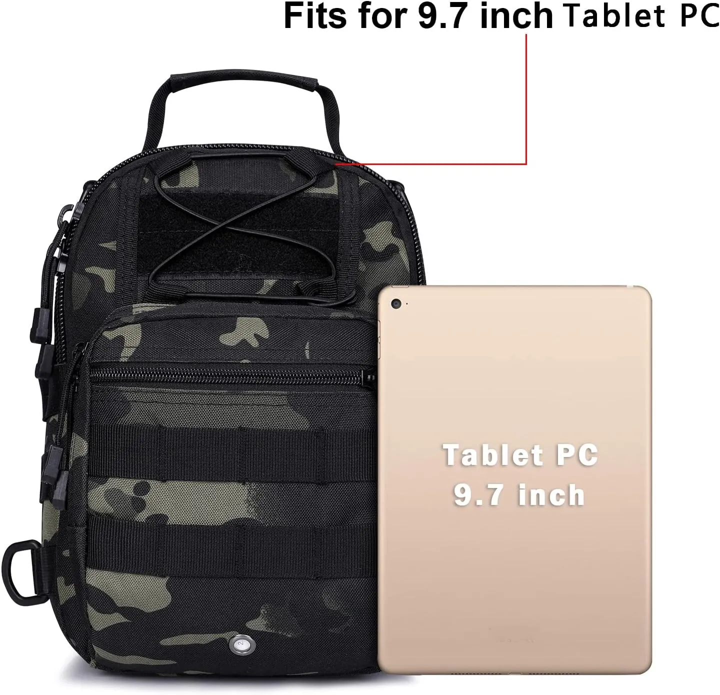 G4Free Outdoor Tactical Bag Backpack, Military Sport Bag Pack Sling Shoulder Backpack Tactical Bag for Every Day Carry