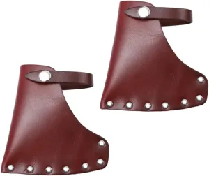 GALPADA 2pcs Axe Sleeve Pack Survival Axe Cover Outdoor Protector Portable Hatchet Protector High-Class Leather Material