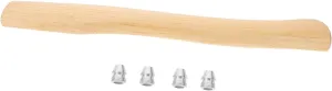 Garneck 1 Set Wooden Axe Handle Replacement Short Hatchet Grip for Chopping Firewood Gardening Hunting Durable and Convenient Design for Outdoor Activities