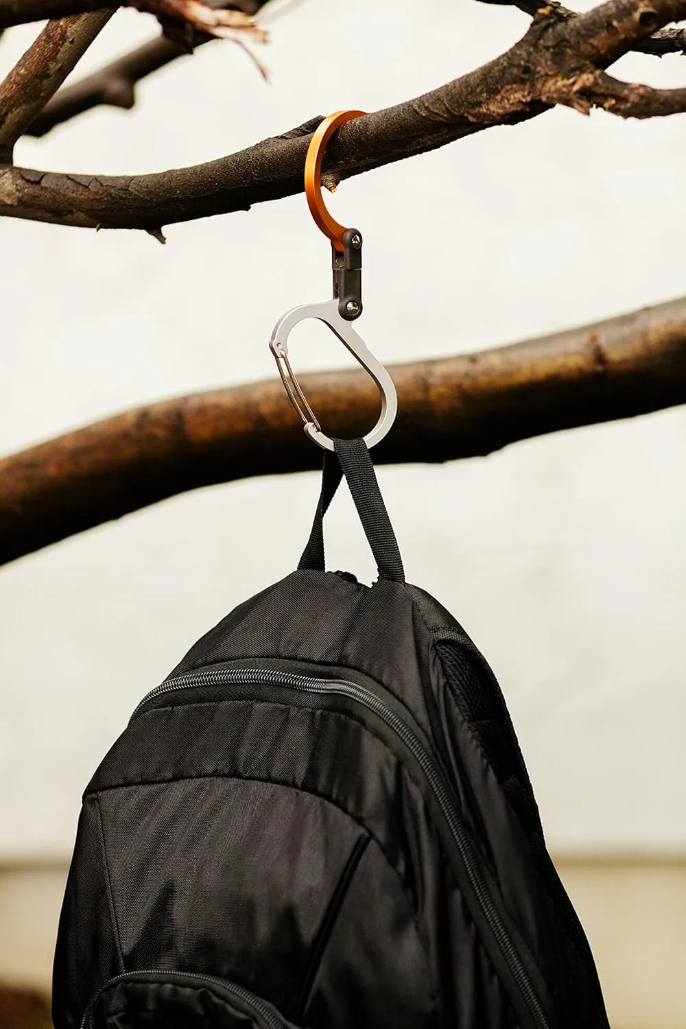 GEAR AID HEROCLIP 360° Swivel Carabiner Gear Clip and Hook (Medium) for Camping, Backpack, Suitcases and Garage Organization