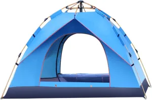 Generic 2/3/4 Person Camping Tent,Automatic Pop Up Lightweight & Waterproof Compact Outdoor Tent with Carrying Bag,Suitable for Family Gatherings Backpacking Hiking Travel