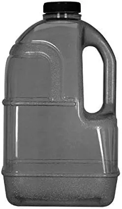 Geo Sports Bottles 1 Gallon BPA Free Reusable Leakproof Wide Mouth Sports Water Jug Bottle with Handle and 48mm Screw Cap