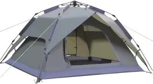 GERRIT 3-4 Person Camping Tent, Instant Pop-up Tent, Double-Layer Waterproof Home Tent for Hiking Backpacks (Color : A, Size : 200x180x130cm)