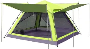 GeRRiT Luxury Family Outdoor Camping Tent, Super Light Backpack Automatically Pops Up, Waterproof Double Layer for Beach Hiking, 215 * 215 * 145cm Automatic Camping Tent
