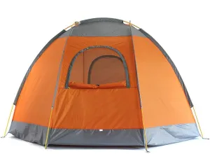 GeRRiT Products Inflatable Family Tent 4 Person Large Space,Waterproof for Outdoor Camping Car Travel with Zippered Door and Inflatable
