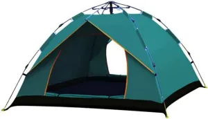 GeRRiT Tent Lightweight 3-Season Camping/Traveling 2-4 Person, Family Instant Pop Up Camping Tent for Beach BBQ Park Fishing Mountain House Sun Shade Canopy, Green