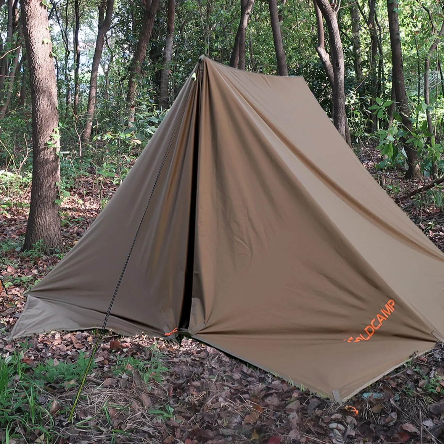 GOLDCAMP Waterproof Camping Tarp，70D Nylon 10X10FT Hammock Rain Fly ，UV 50  and PU15000mm Tent Tarp Shelter Canopy，Heavy Duty Multifunctional Sun Shade or Rain Fly Essentials for Hiking Backpacking