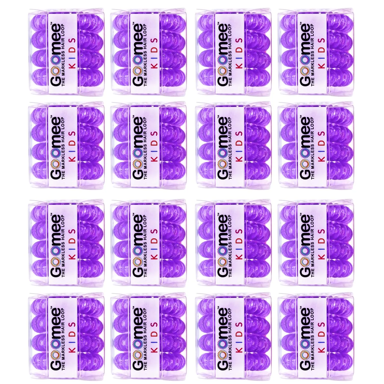 Goomee Kids 64 Pc The Markless Hair Loop Set (16 boxes of 4) - Magic Carpet Kids