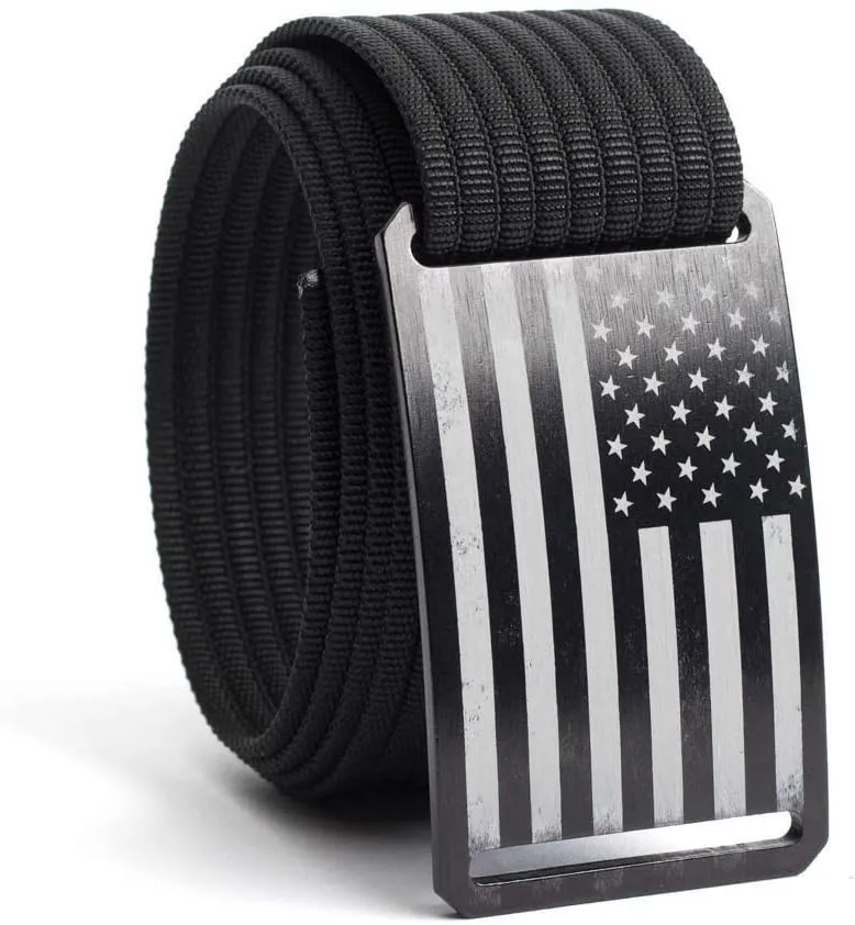 GRIP6 Belt for Men - Adjustable, Durable, Nylon Belt for Casual, Tactical, Hiking, and EDC - Ideal Mens Belts for Jeans, Golf, and Concealed Carry