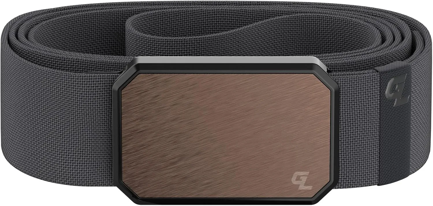 Groove Life Groove Belt Men's Stretch Nylon Belt with Magnetic Aluminum Buckle, Lifetime Coverage