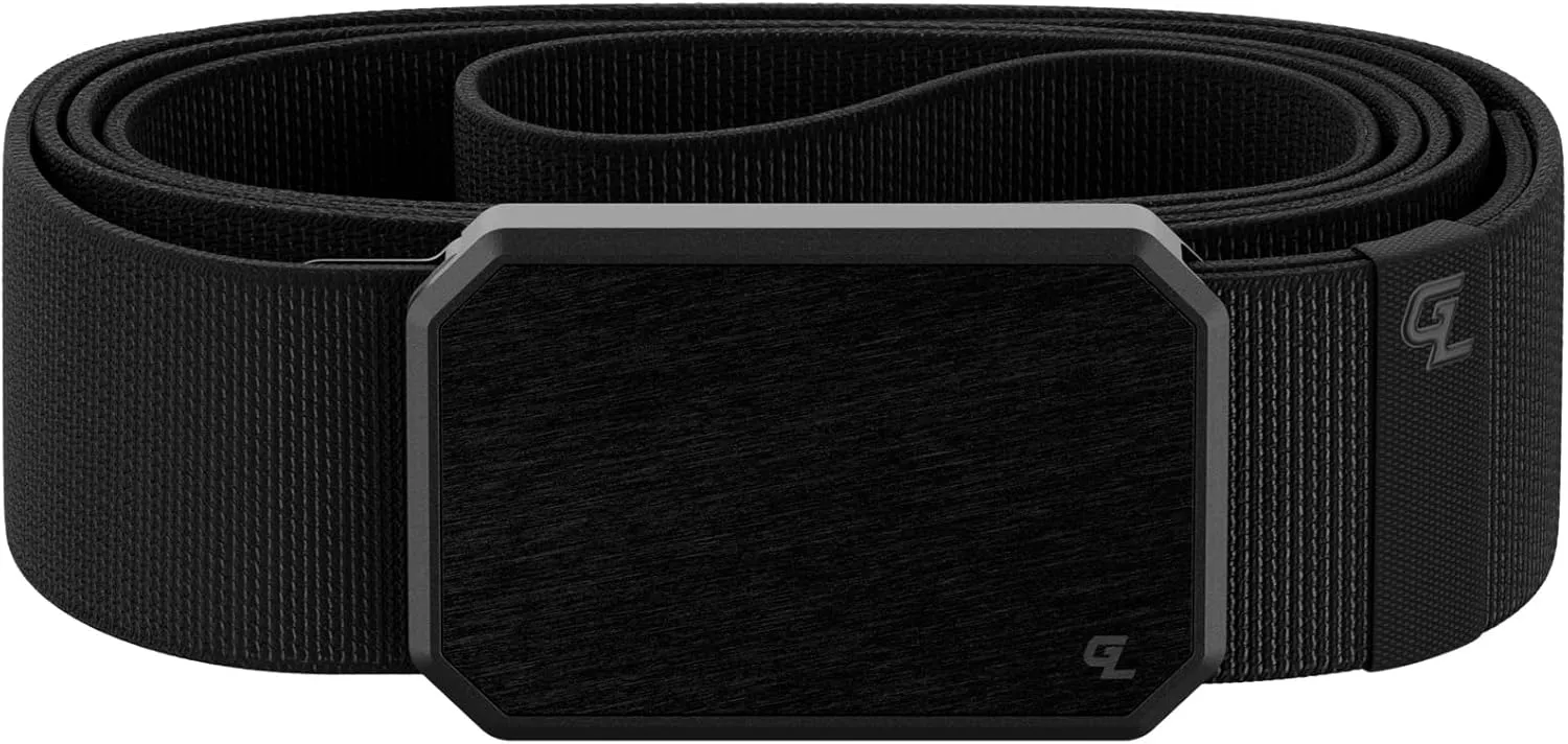 Groove Life Groove Belt Men's Stretch Nylon Belt with Magnetic Aluminum Buckle, Lifetime Coverage
